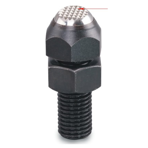 Swiveling Jack Screw with Serrated End