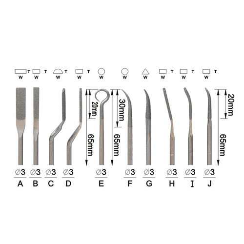 Machine Radian Diamond Files For Equipments